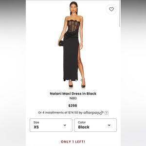 Revolve NBD nalani maxi dress in black